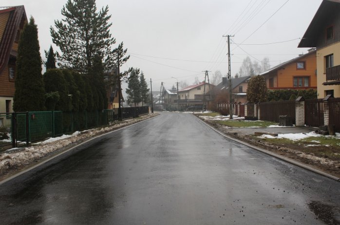 Fragment wyremontowanej ulicy Torfowej